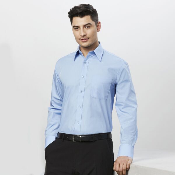 Biz Collection Mens Base Long Sleeve Shirt Thumbnail